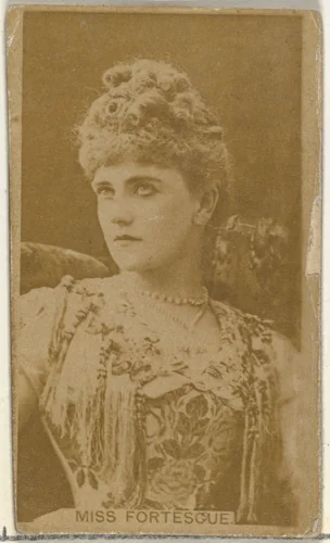Miss Fortescue, from the Actors and Actresses series (N145-8) issued by Duke Sons & Co. to promote Duke Cigarettes by W. Duke, Sons & Co., photograph, 1890-1895