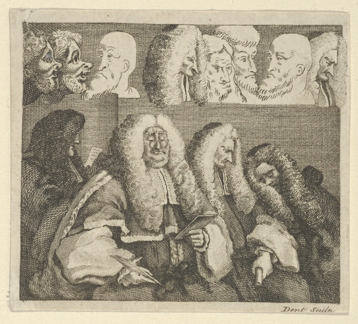 The Bench by Dent, print, 1790-1810