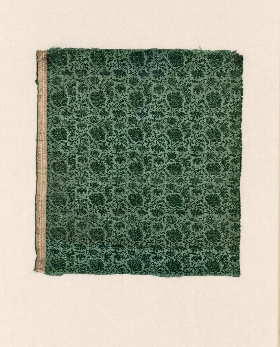 Fragment by Italy, textile, 1601-1625