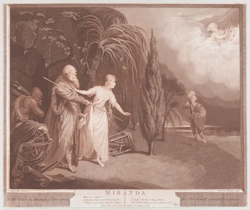 Miranda (Shakespeare, The Tempest, Act 1, Scene 2) by Caroline Watson, print, 1784
