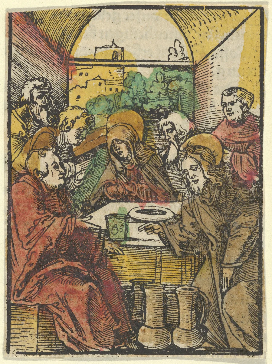 The Wedding at Cana, from Das Plenarium by Hans Schäufelein, print, 1517