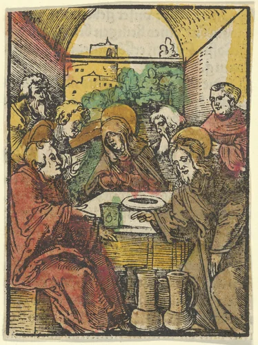 The Wedding at Cana, from Das Plenarium by Hans Schäufelein, print, 1517