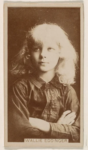 Wallie Eddinger, from the Actresses series (N245) issued by Kinney Brothers to promote Sweet Caporal Cigarettes by Kinney Brothers Tobacco Company, photograph, 1890