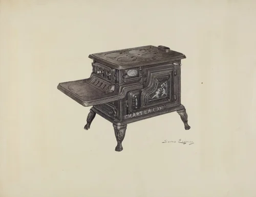 Stove by Sarkis Erganian, index of american design, 1940