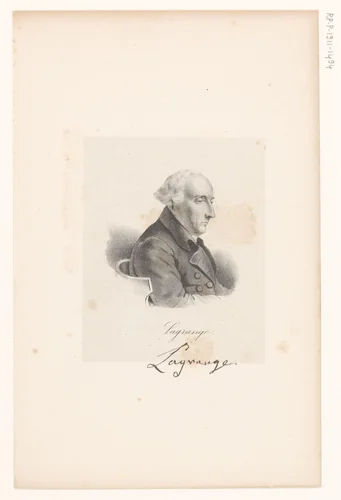 Portret van Joseph-Louis Lagrange by anonymous, print, 1818-1842