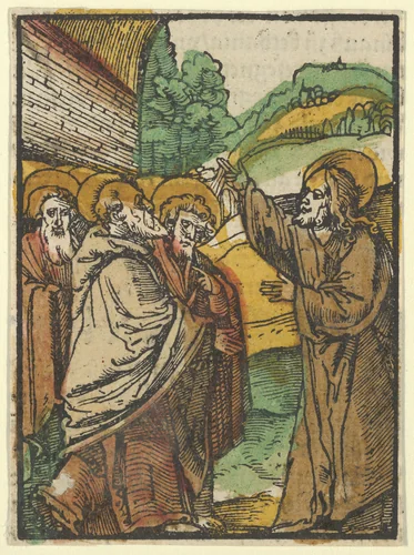 Christ Teaching the Disciples, 2, from Das Plenarium by Hans Schäufelein, print, 1517
