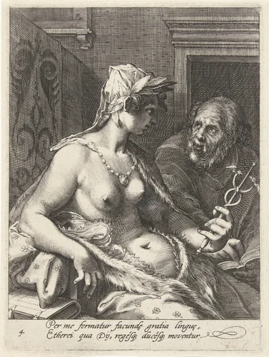 Retorica by Cornelis Drebbel, print, 1587-1605