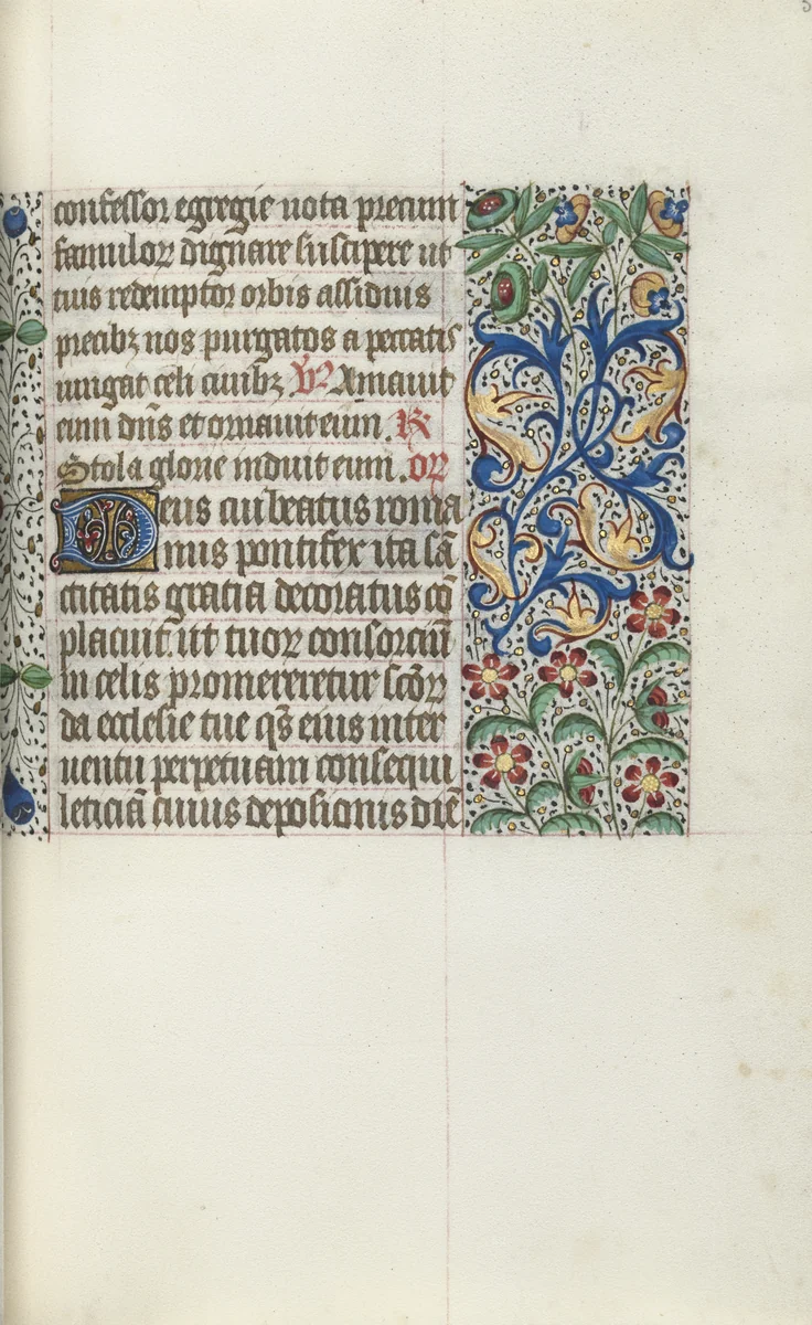 Book of Hours (Use of Rouen): fol. 53r by Master of the Geneva Latini, book, 1465-1475