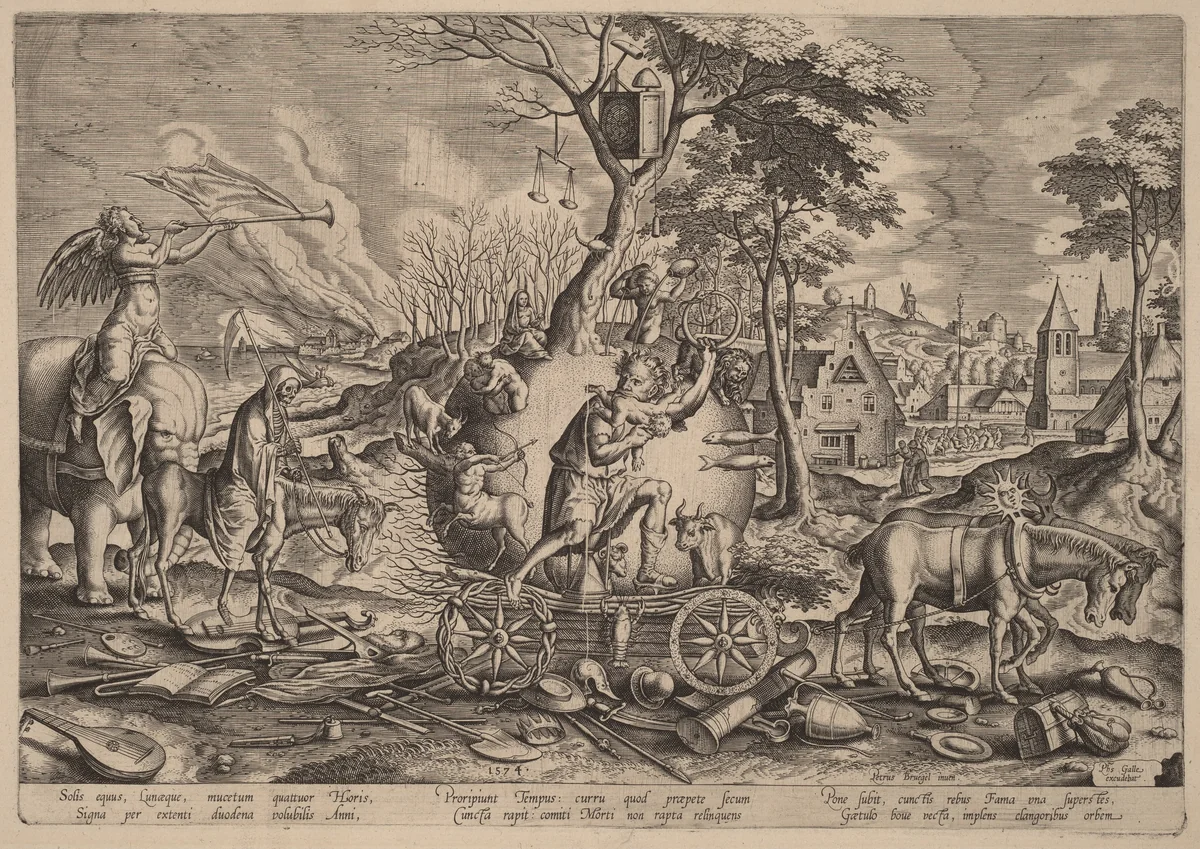 The Triumph of Time by Pieter Bruegel the Elder, print, 1574