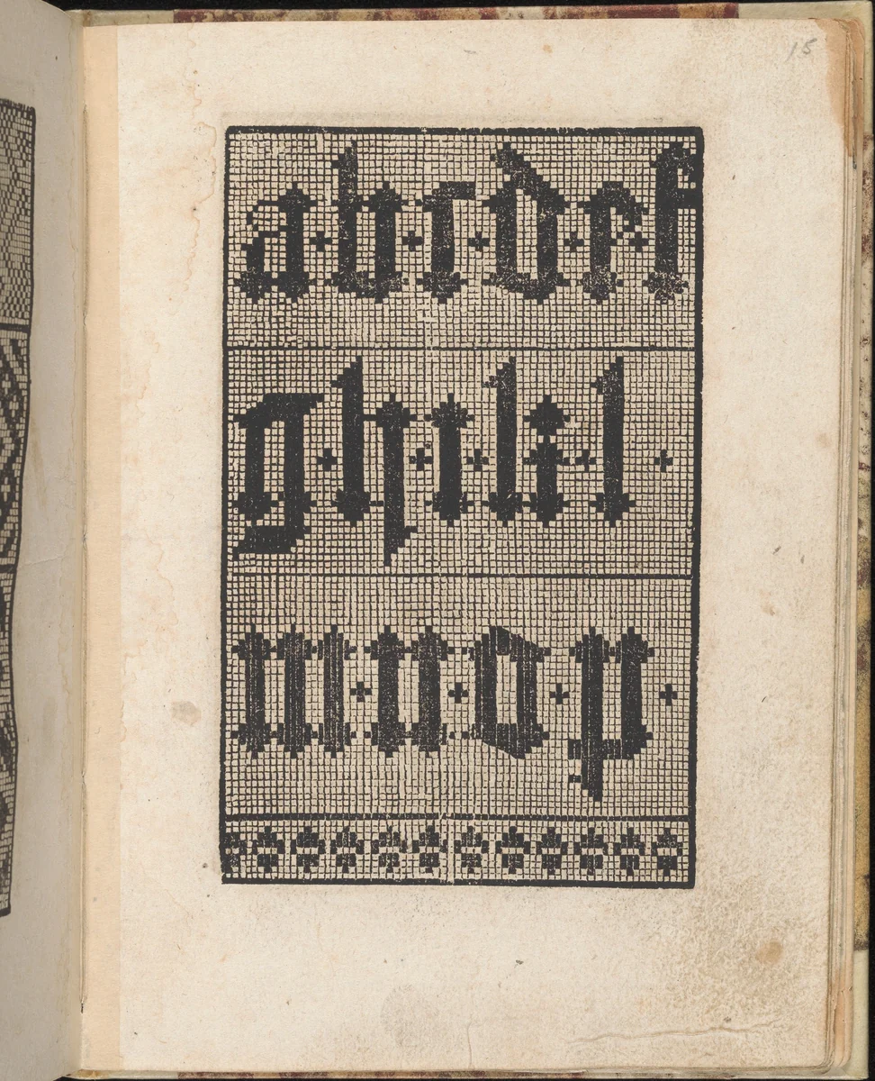 Ein new getruckt model Büchli...Page 15, recto by Johann Schönsperger, book, 1529