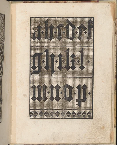 Ein new getruckt model Büchli...Page 15, recto by Johann Schönsperger, book, 1529