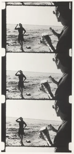 June and the Blind Man, Life Dances On... by Robert Frank, photograph, 1975