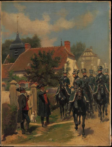 Gendarmes d'Ordonnance by Edouard Detaille, painting, 1894