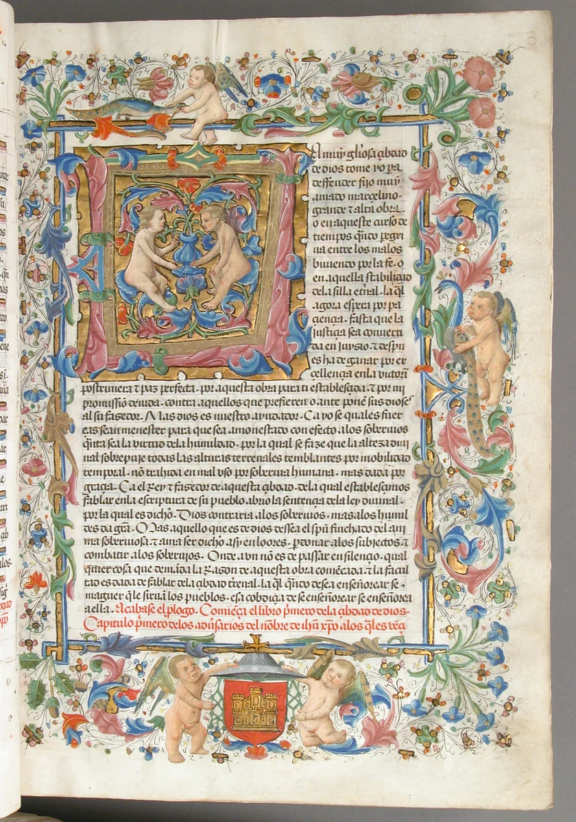 Spanish Translation of Saint Augustine's "City of God" by Cano de Aranda, manuscript, 1446-1482