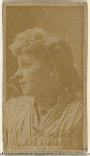 May Waldron, from the Actors and Actresses series (N145-8) issued by Duke Sons & Co. to promote Duke Cigarettes by W. Duke, Sons & Co., photograph, 1890-1895
