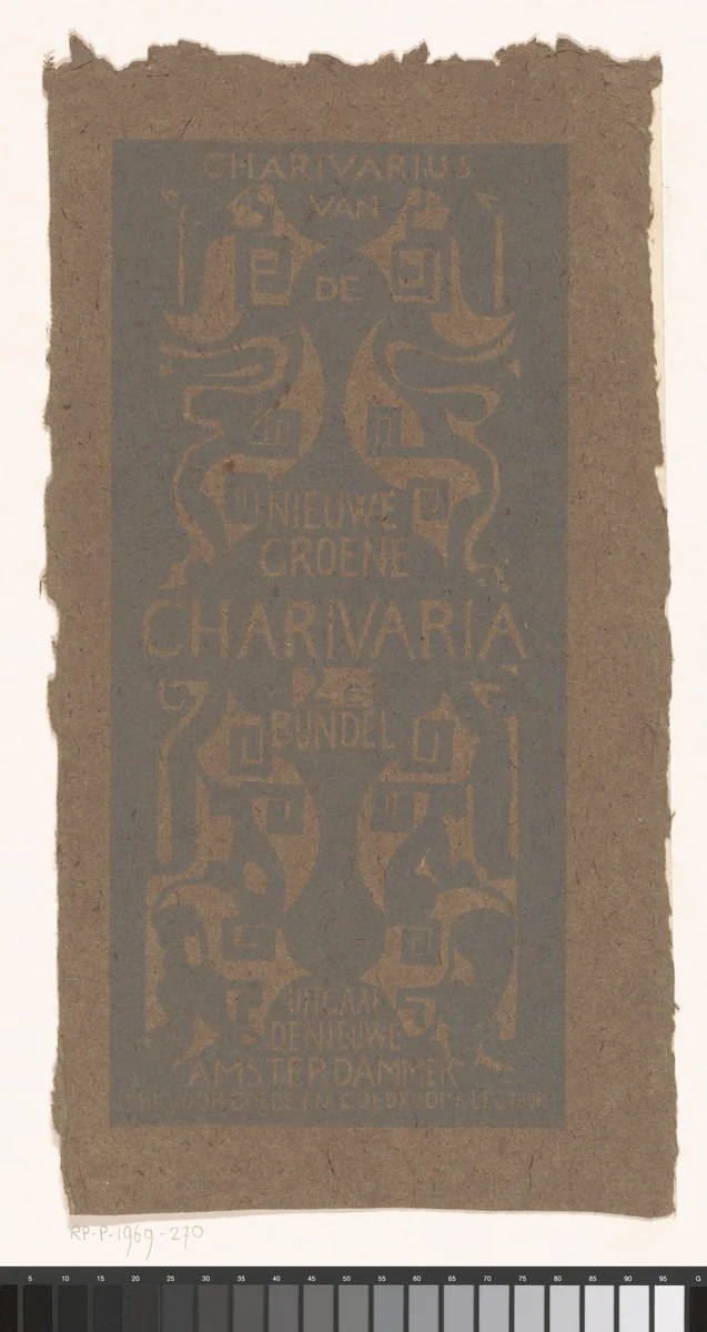 Titelpagina voor: Charivarius, Charivaria: 2e bundel, 1916 by Carel Adolph Lion Cachet, print, 1915