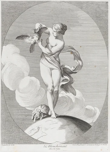 Touch, from "The Five Senses" by Anne Claude Philippe de Tubières, print, 1730-1765