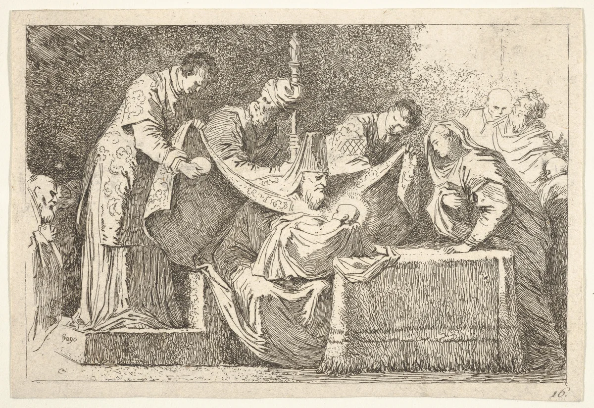 The Circumcision by Jean Honoré Fragonard, print, 1759-1769