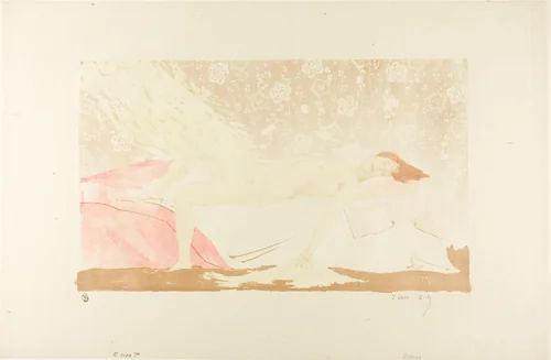Danaë by Alexandre Lunois, print, 1894