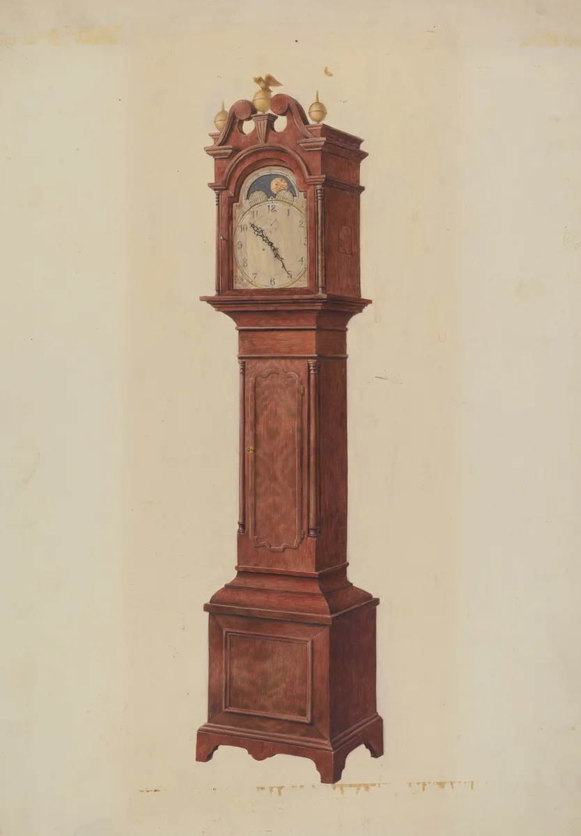 Grandfather's Clock by Ralph Morton, index of american design, 1942