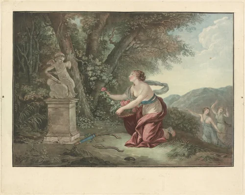 Offrande à l'amour by Jean-François Janinet; Jean Jacques Lagrenée II, print, 1752-1814
