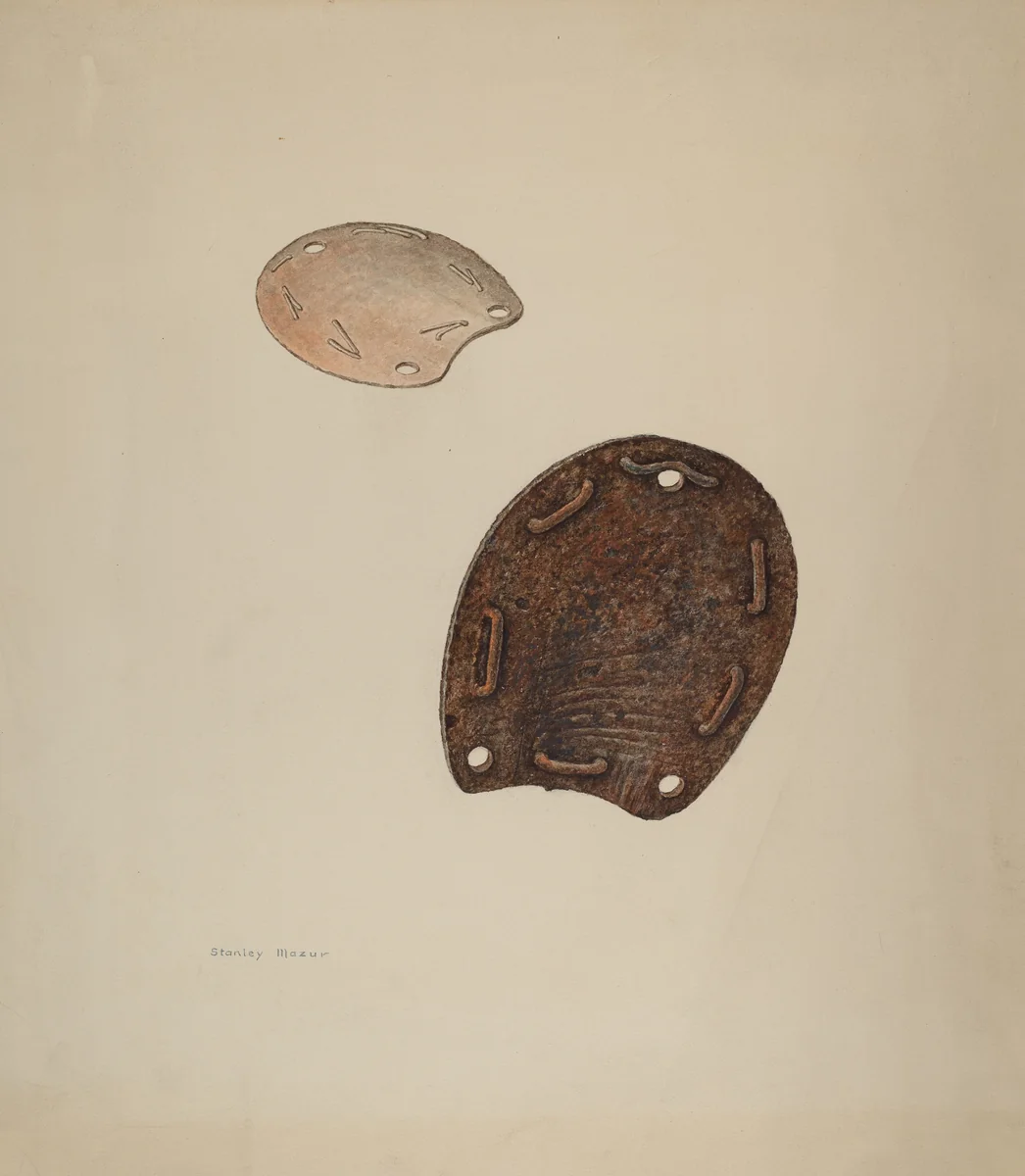 Horse Shoe by Stanley Mazur, index of american design, 1938