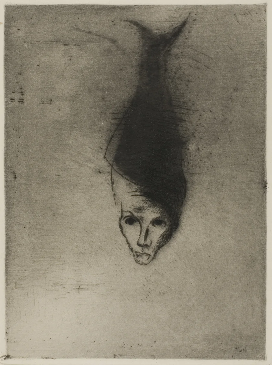 Sciapode by Odilon Redon, print, 1892