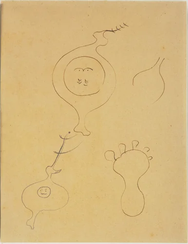 Study for Dutch Interior (I) by Joan Miró, drawing, 1928