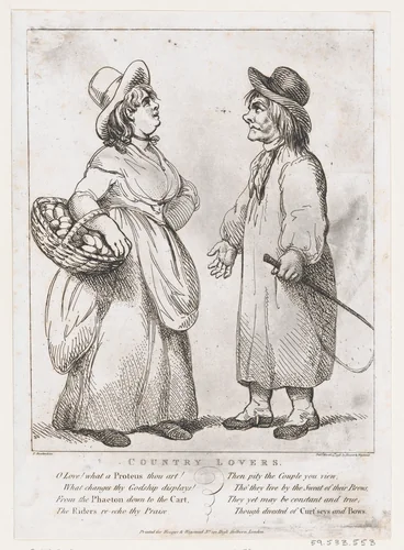 Country Lovers by Thomas Rowlandson, print, 1798