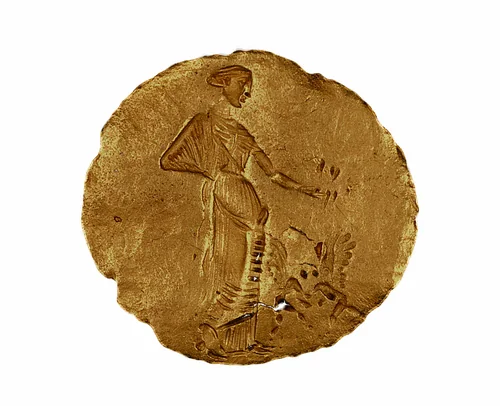 Finger Ring Depicting Aphrodite by Greek, metalwork, -350--301