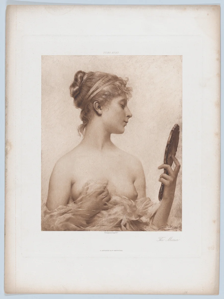 The Mirror by Goupil & Co., print, 1890