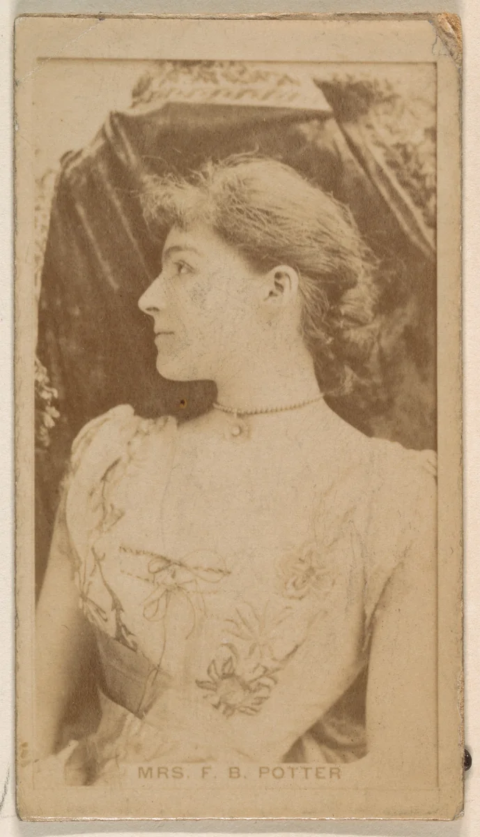 Mrs. James Brown Potter, from the Actresses series (N245) issued by Kinney Brothers to promote Sweet Caporal Cigarettes by Kinney Brothers Tobacco Company, photograph, 1890