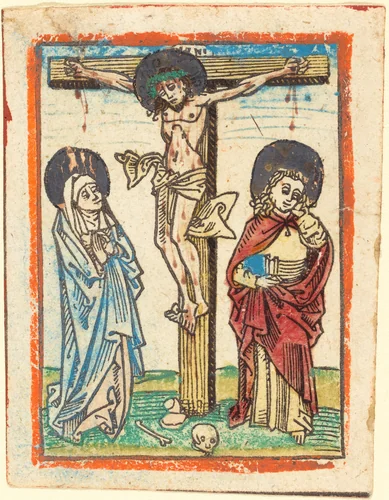 Christ on the Cross by German 15th Century, print, 1480-1490