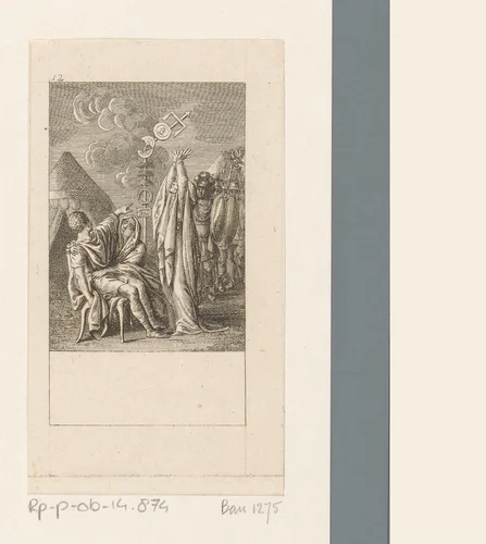 Coriolan, Virgilia en Volumnia eren de goden by Daniel Nikolaus Chodowiecki, print, 1786