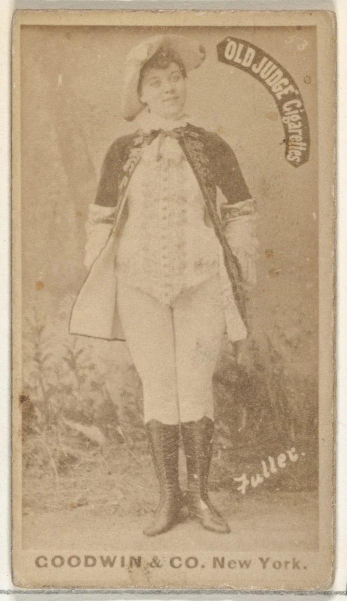 Fuller, from the Actors and Actresses series (N171) for Old Judge Cigarettes by Goodwin & Company, photograph, 1886-1890