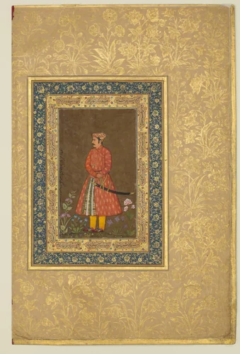 "Portrait of Rup Singh", Folio from the Shah Jahan Album by Govardhan, manuscript, 1475-1645