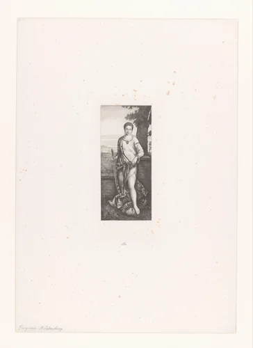 Judith met het hoofd van Holofernes by Nikolay Semyonovich Mosolov, print, 1857-1914
