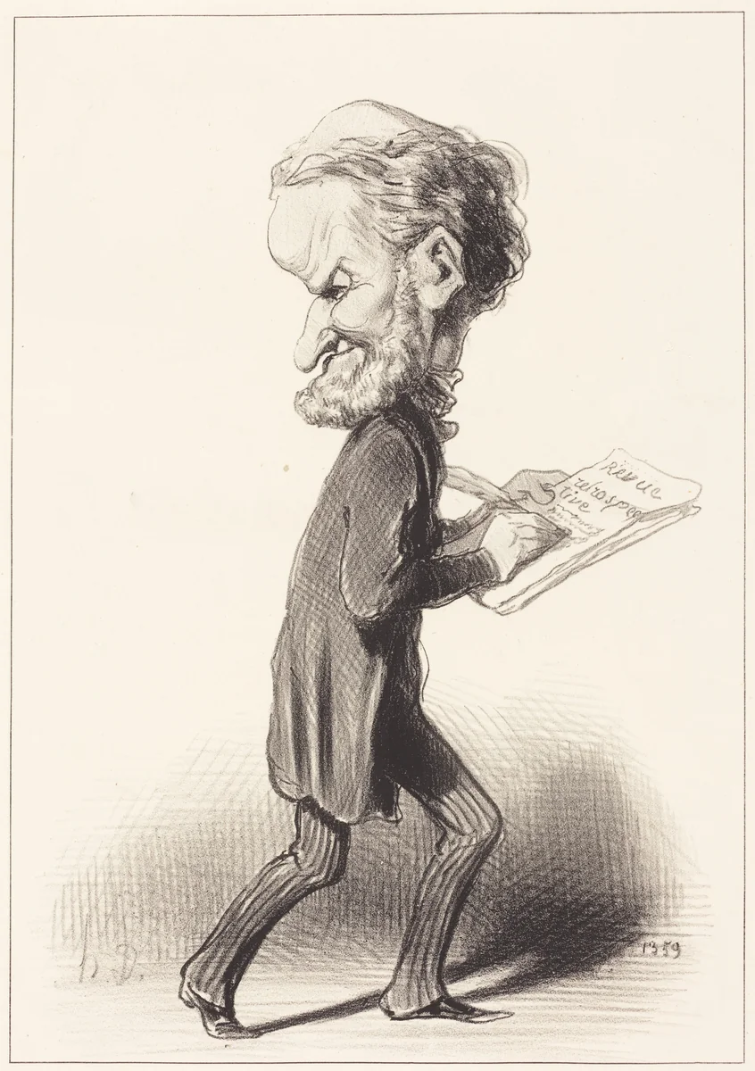 J. Antoine Taschereau by Honoré Daumier, print, 1848