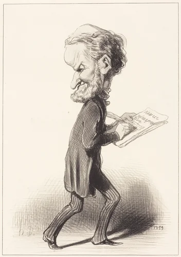 J. Antoine Taschereau by Honoré Daumier, print, 1848