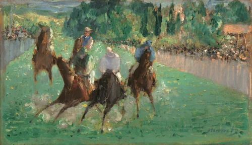 At the Races by Edouard Manet, painting, 1875