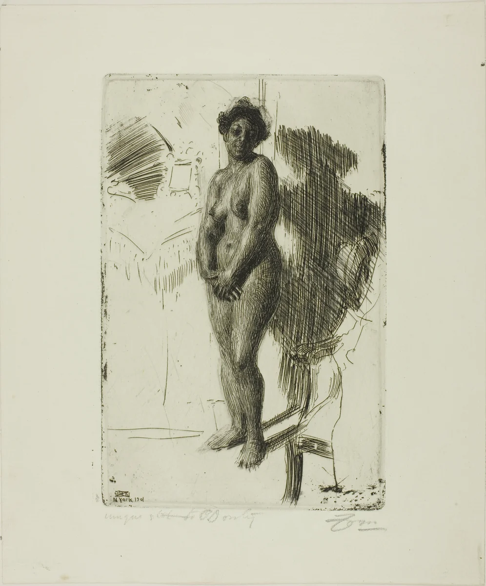 Standing Negress by Anders Zorn, print, 1901