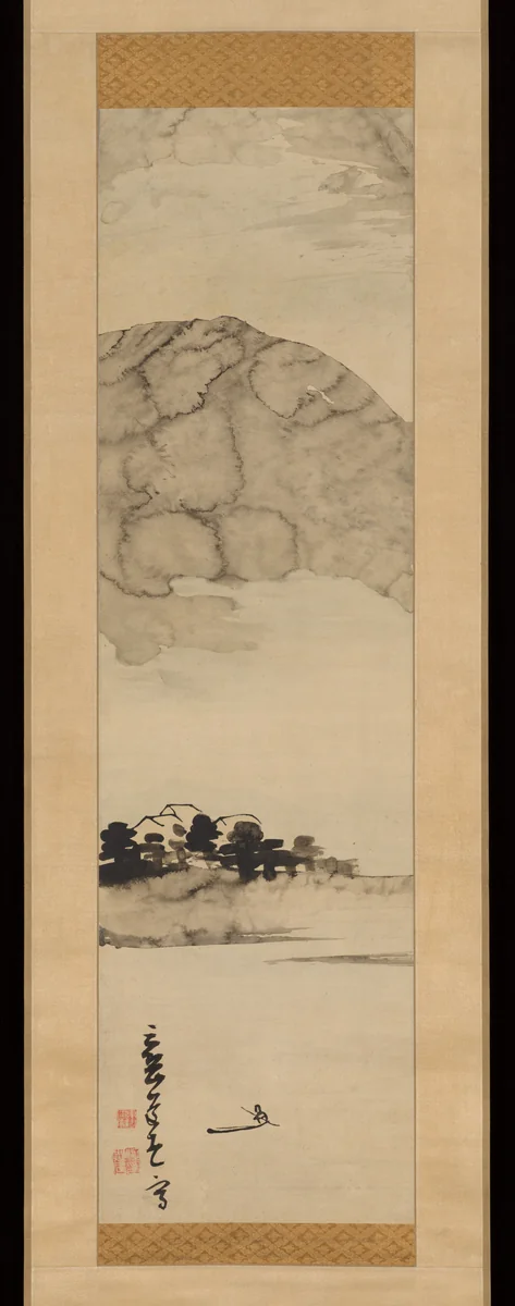 Finger Painting of a Landscape by Ike no Taiga (池大雅), painting, 1723-1776