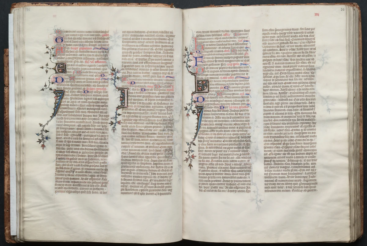 The Gotha Missal: Fol. 32r, Text by Master of the Boqueteaux, book, 1370-1380