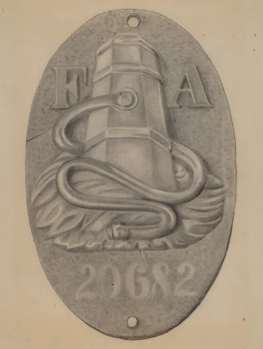 Firemark by Grace Halpin, index of american design, 1936