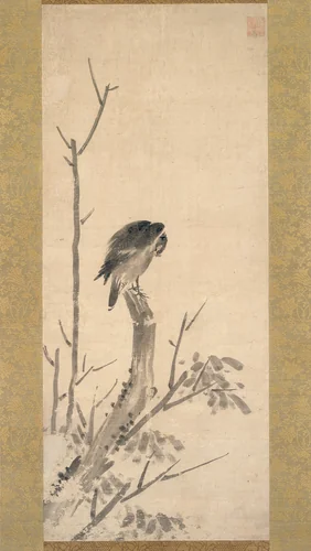 Crow on a Tree by Shinso Yogetsu, other, 1450-1500