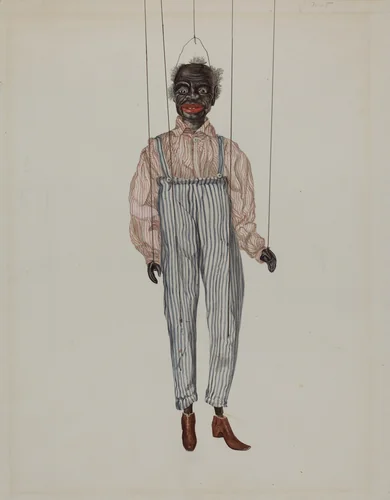 Puppet - "Cotton Picker" by Vera Van Voris, index of american design, 1936