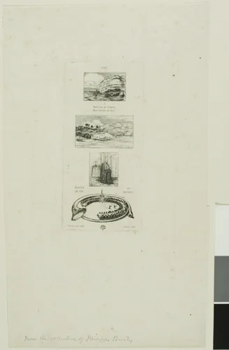 Rebus: 'No, Morny is not dead for he is marrying again' by Charles Meryon, print, 1866
