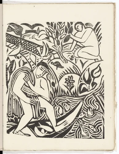 Plate (folio 26) from L'Enchanteur pourrissant by André Derain, illustrated book, 1909