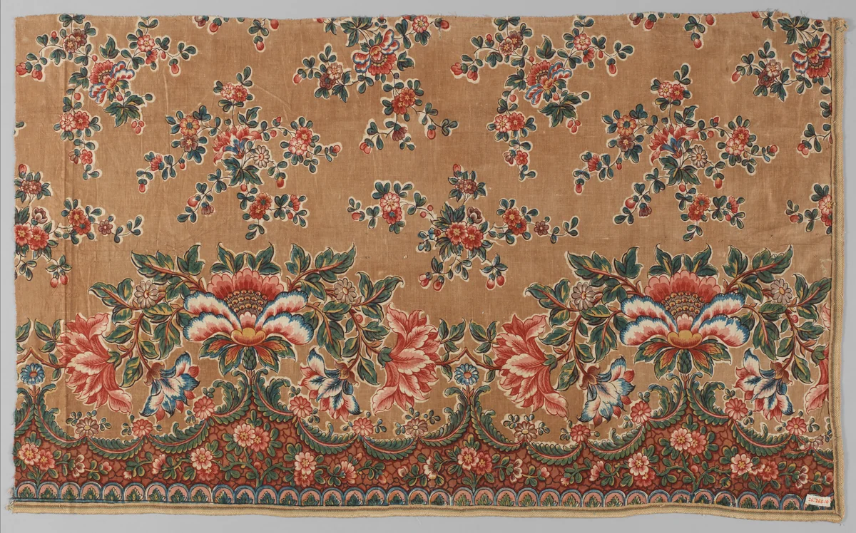 Piece by Bannister Hall, textile, 1813-1823