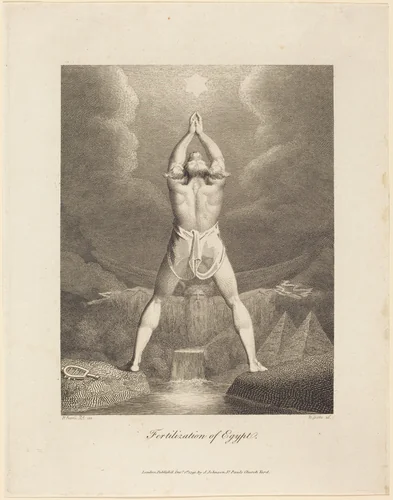 Fertilization of Egypt by William Blake; Henry Fuseli, print, 1791